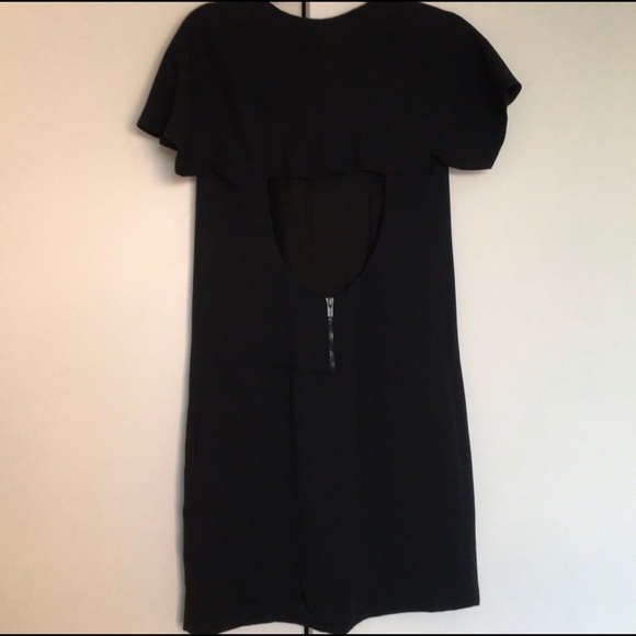 Chloé Little Black Dress Made in France Silk Shift Dress - Picture 6 of 10